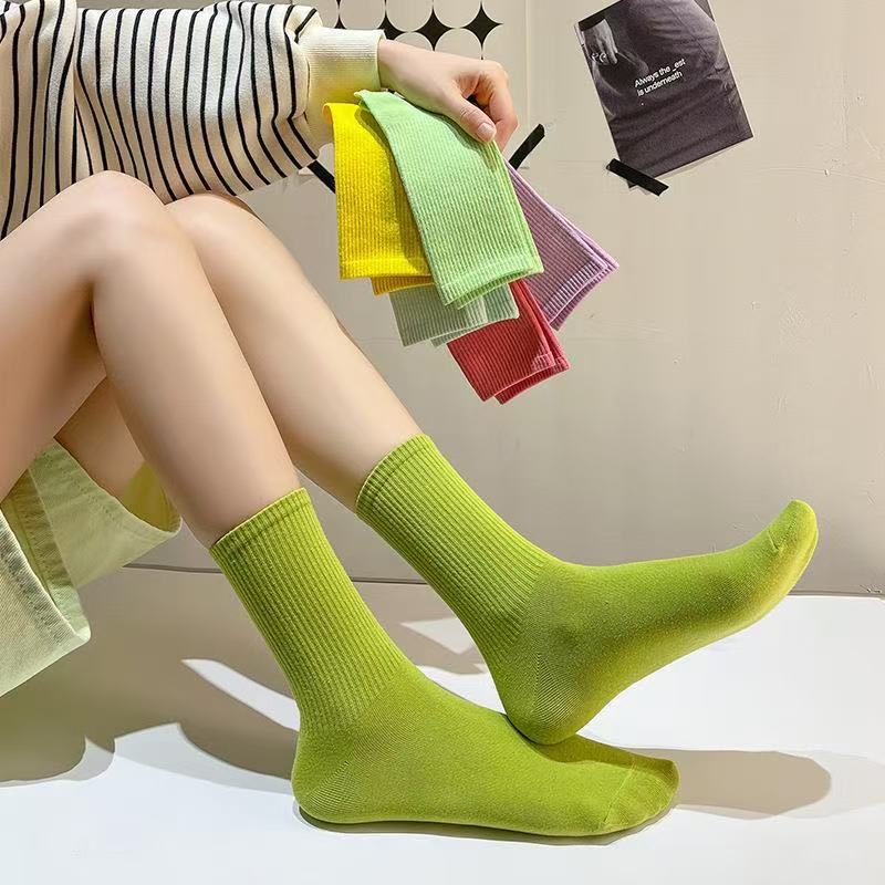 Women high quality crew casual socks